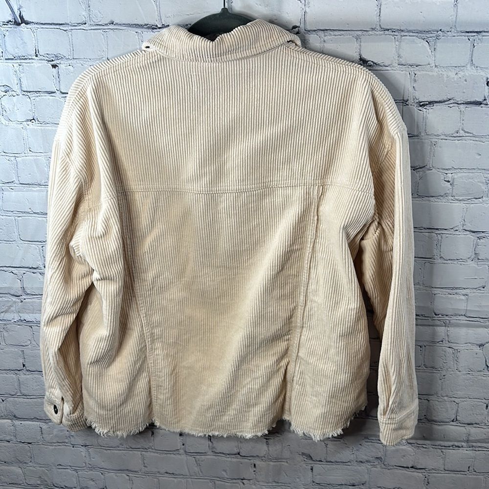 Zara Corduroy Button Up Jacket (Size Xs) - image 3